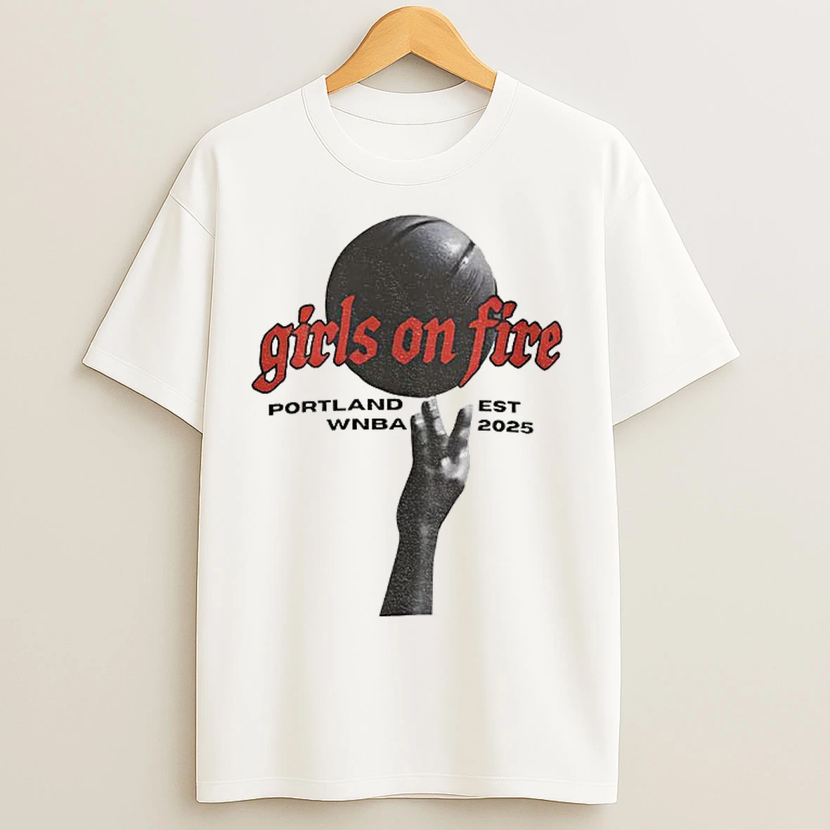 Classic Wnba Girls On Fire Portland Est 2025 Vintage T Shirts