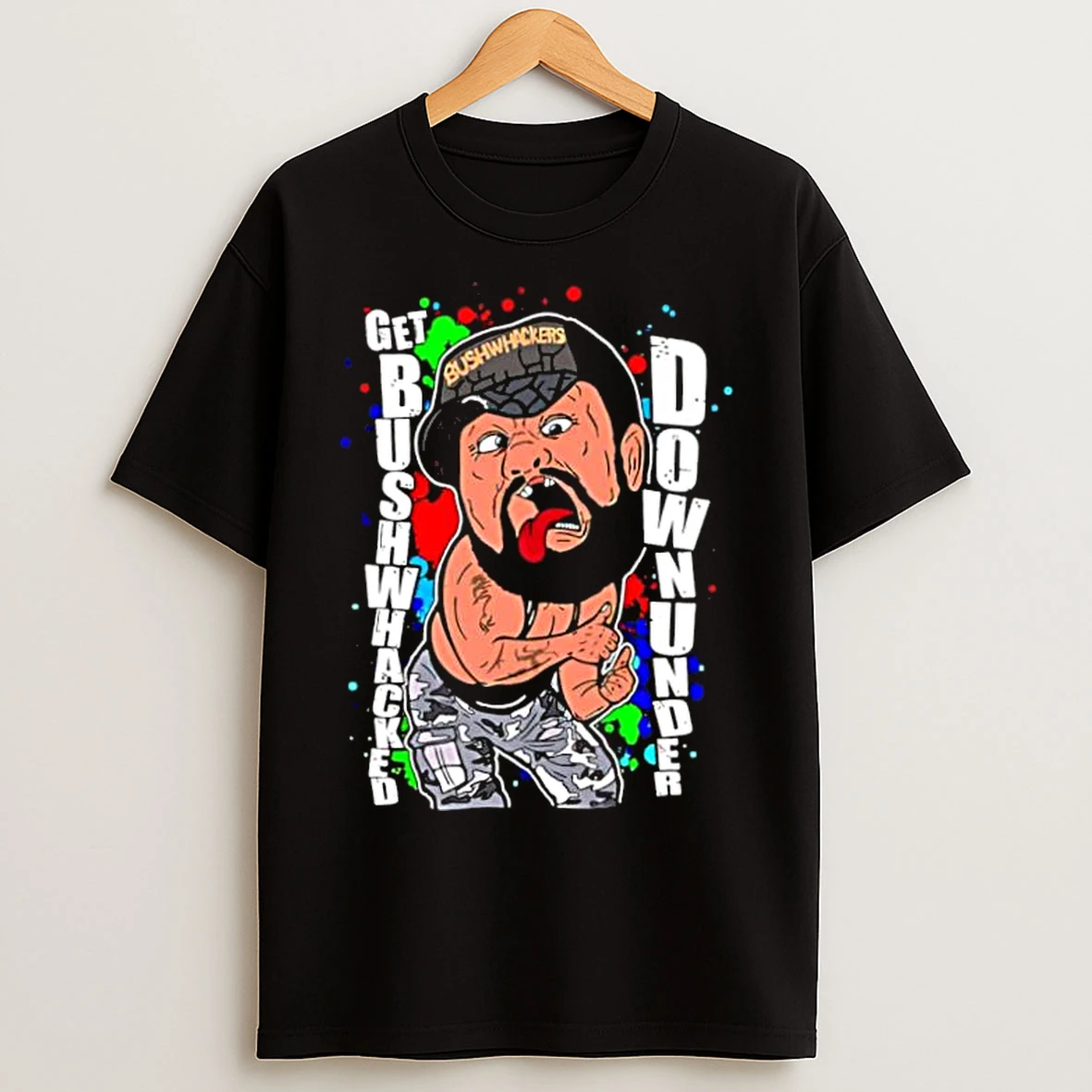 Classic Wwe Get Bushwhacked Down Under The Bushwhackers Cartoon Meme T Shirts