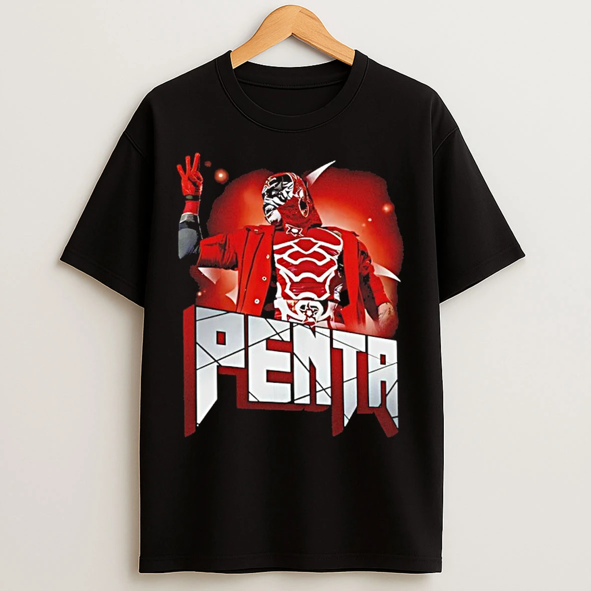 Classic Wwe Penta Zero Miedo Burst Graphic Retro T Shirts
