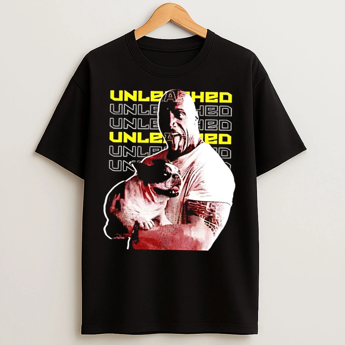 Classic Wwe Rock Johnson Unleashed 90s T Shirts