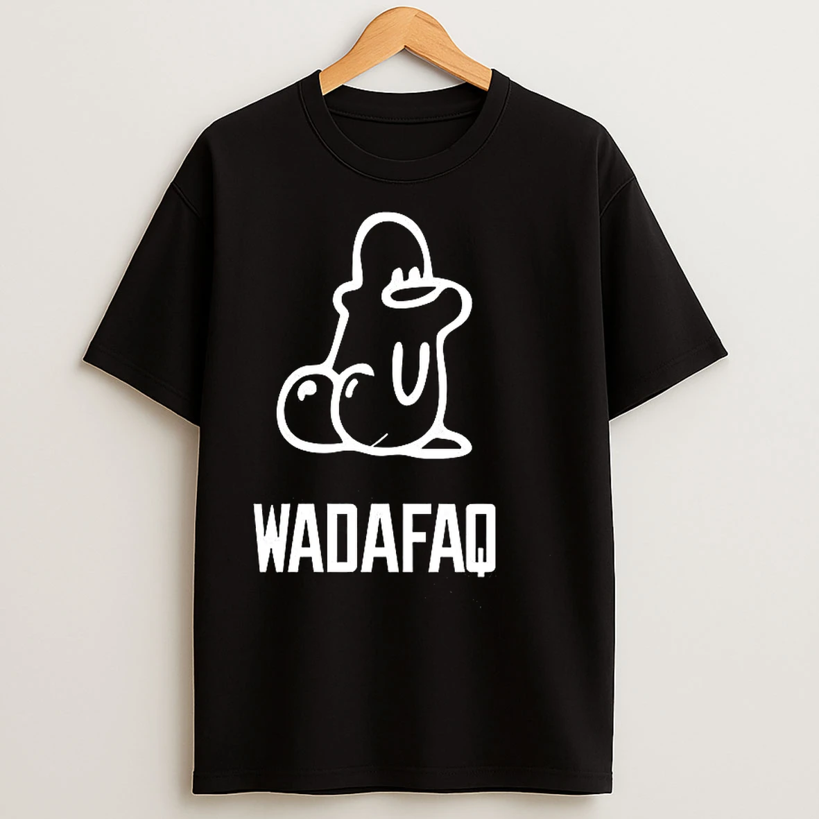 Classic Wadafuq Style Waddle Logo Wadafaq Graphic T Shirts