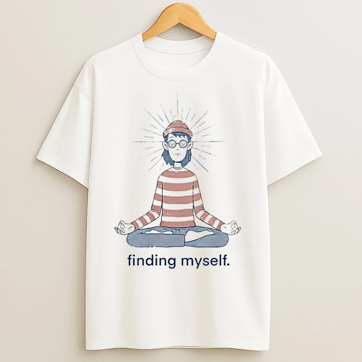 Classic Waldo Yoga Finding Myself T Shirts