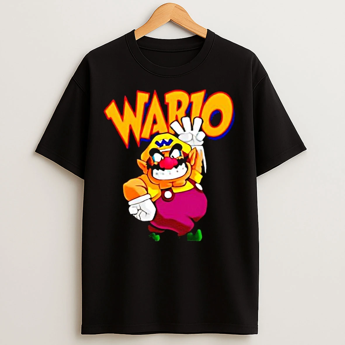 Classic Wario Mario Art Cartoon T Shirts