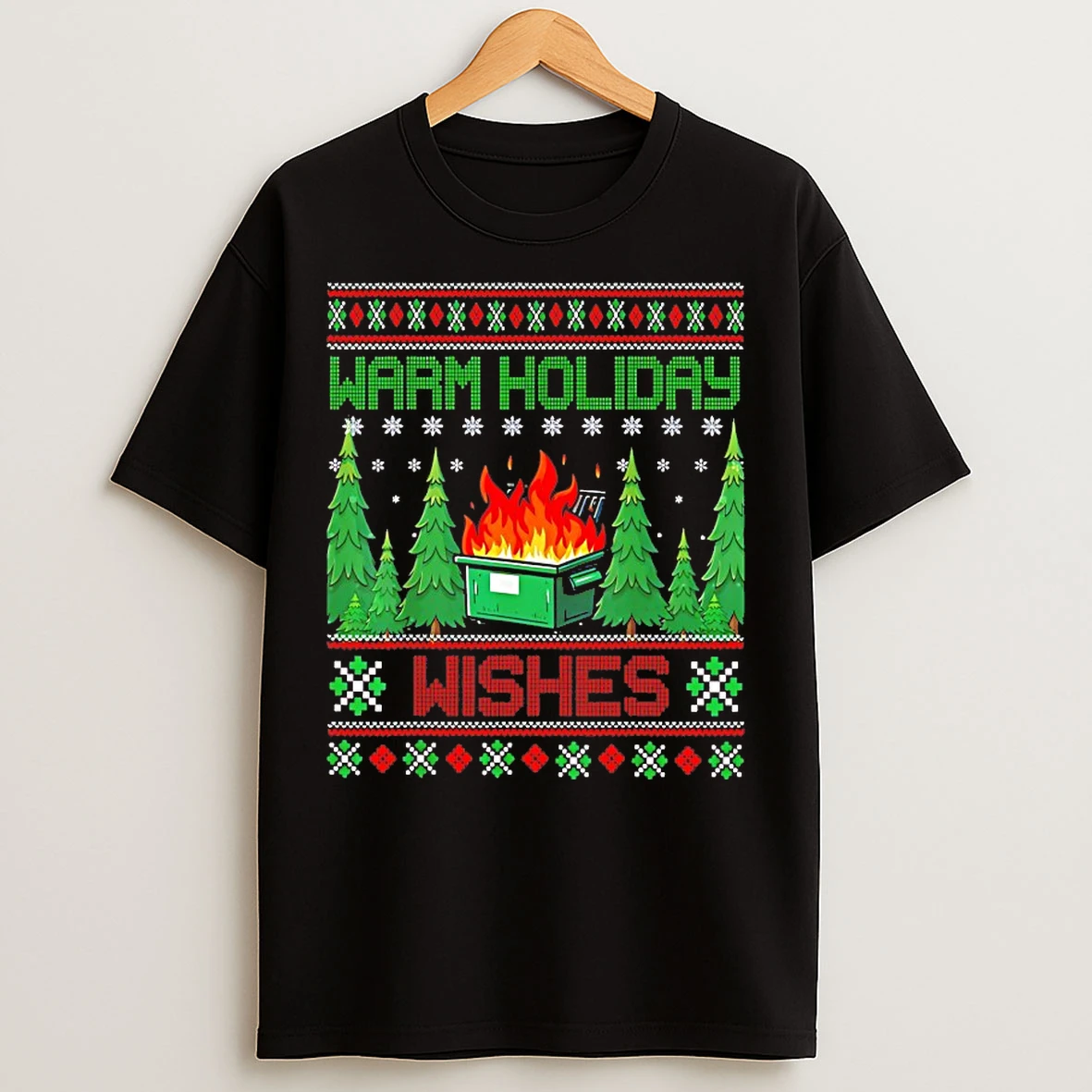 Classic Warm Holiday Wishes Christmas T Shirts