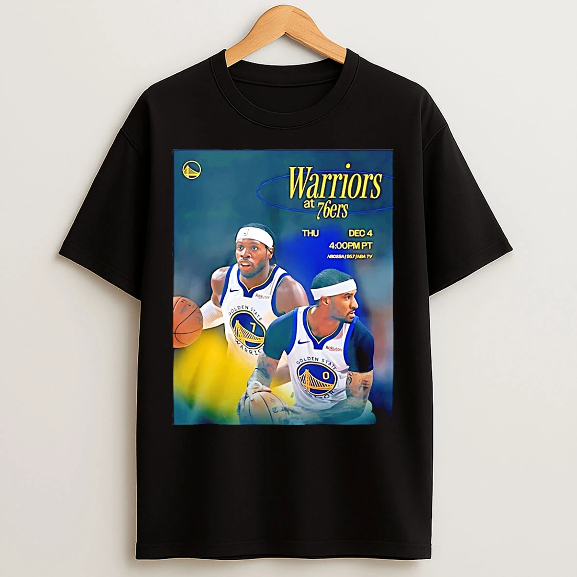 Classic Warriors At 76ers Nba Dec 4 2025 T Shirts