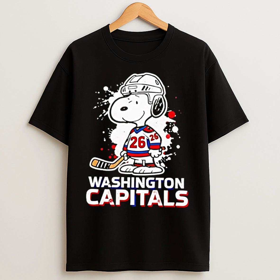 Classic Washington Capitals Snoopy Peanuts 2026 T Shirts