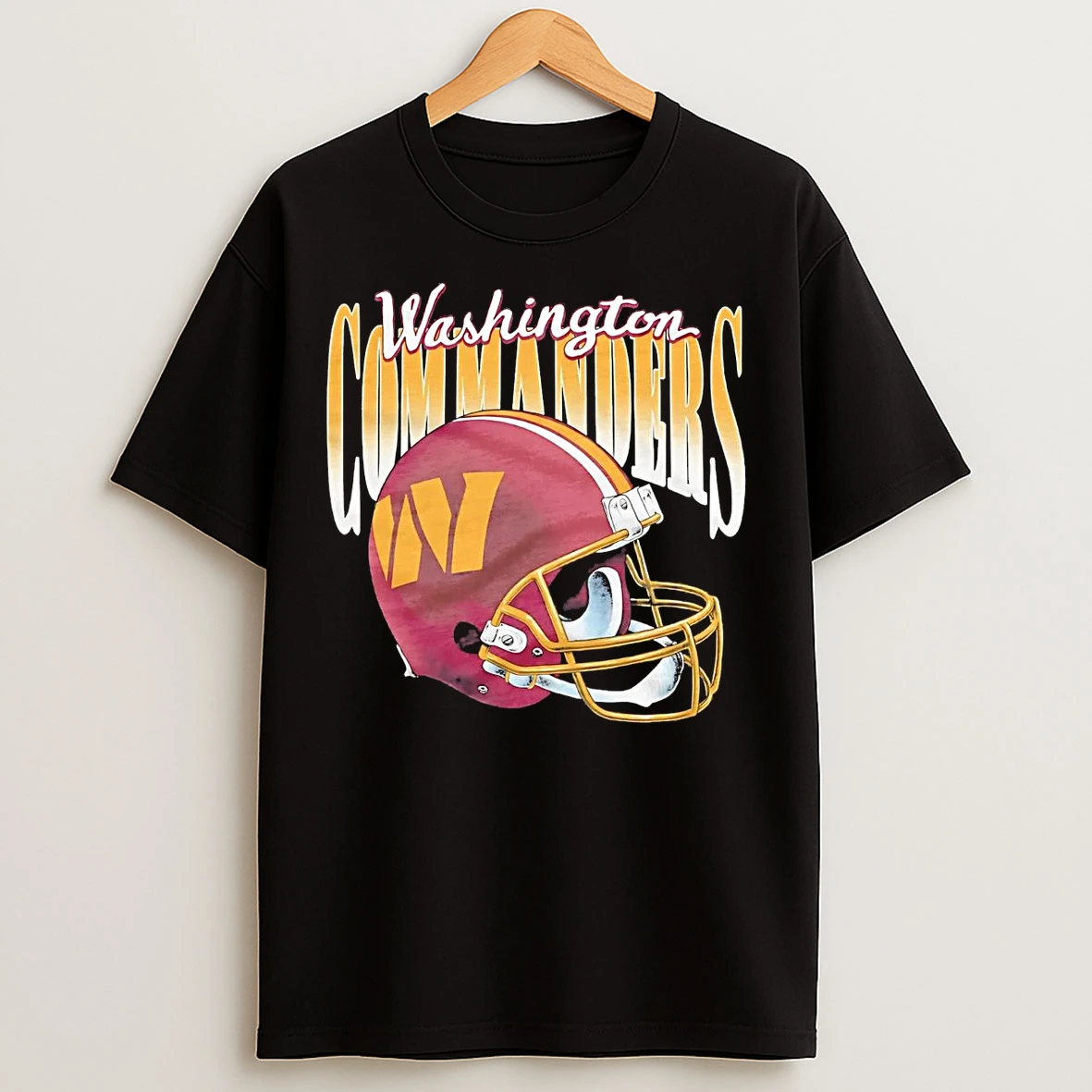 Classic Washington Commanders Gradient Helmet T Shirts