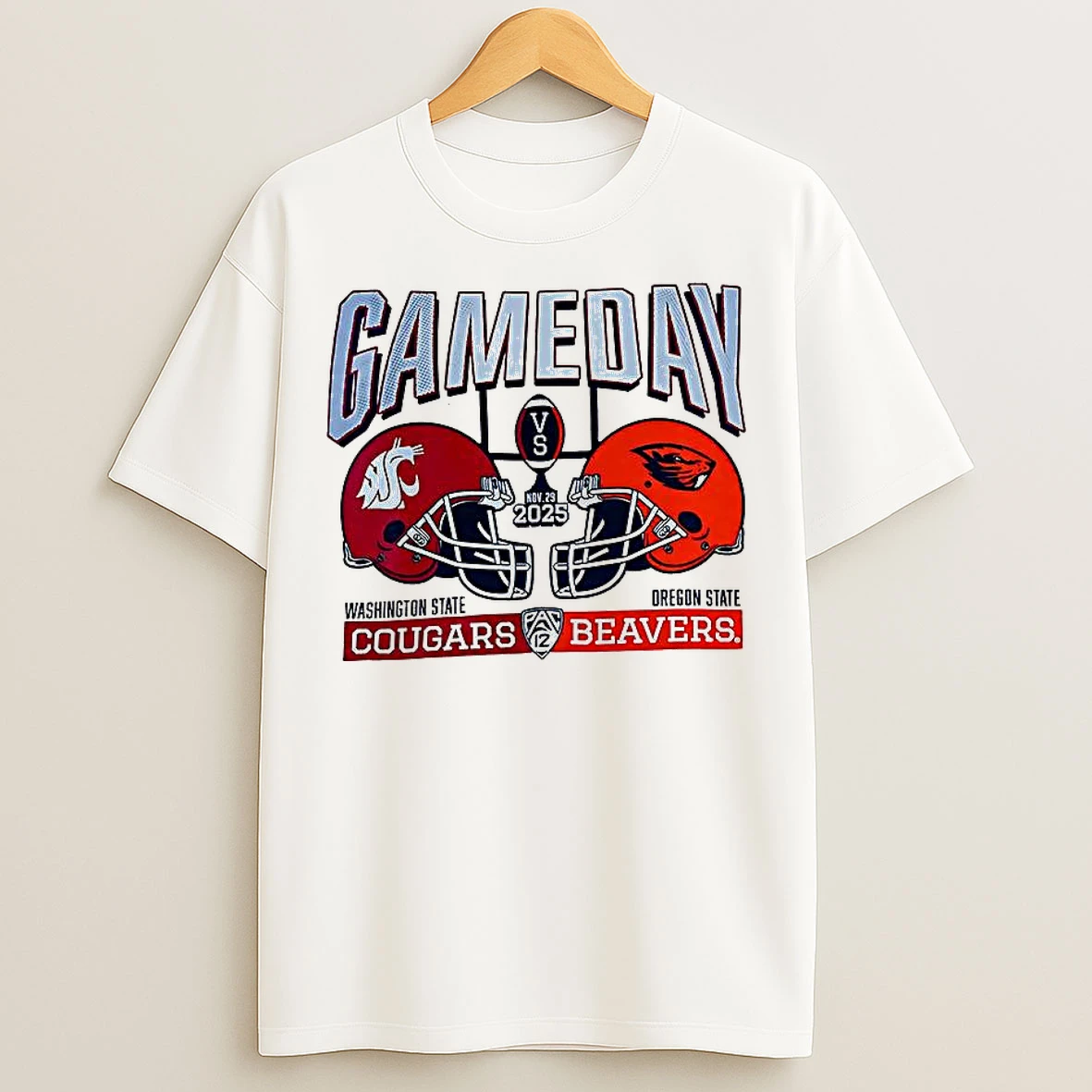 Classic Washington Cougars Vs Oregon State Beavers Gameday 2025 T Shirts
