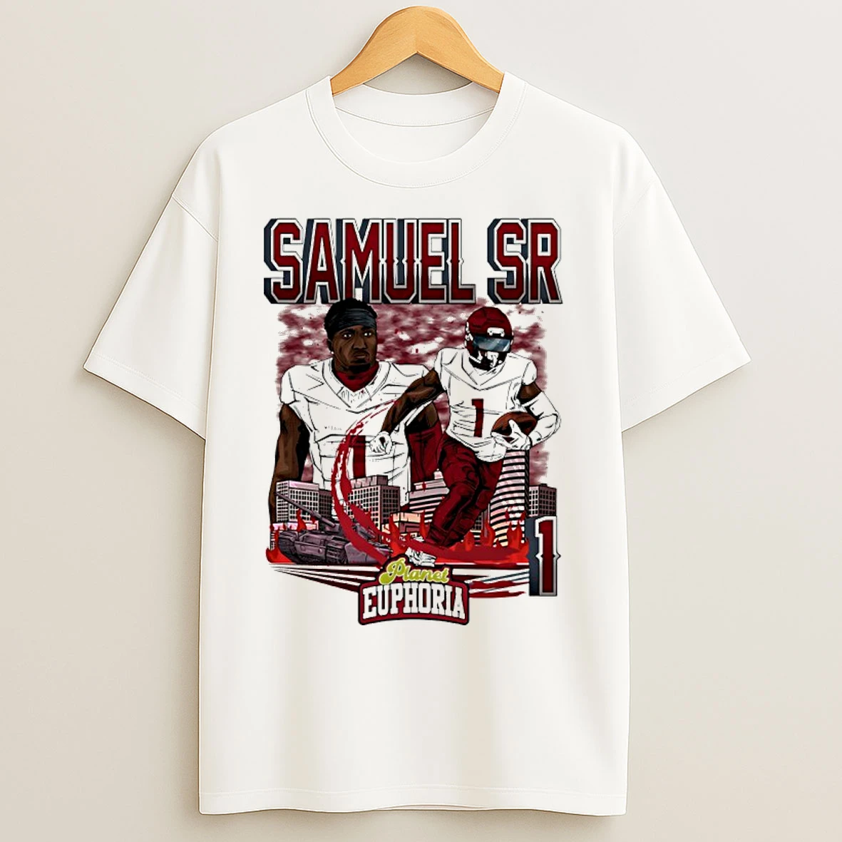 Classic Washington Football Deebo Samuel Sr Player Collage Vintage T Shirts