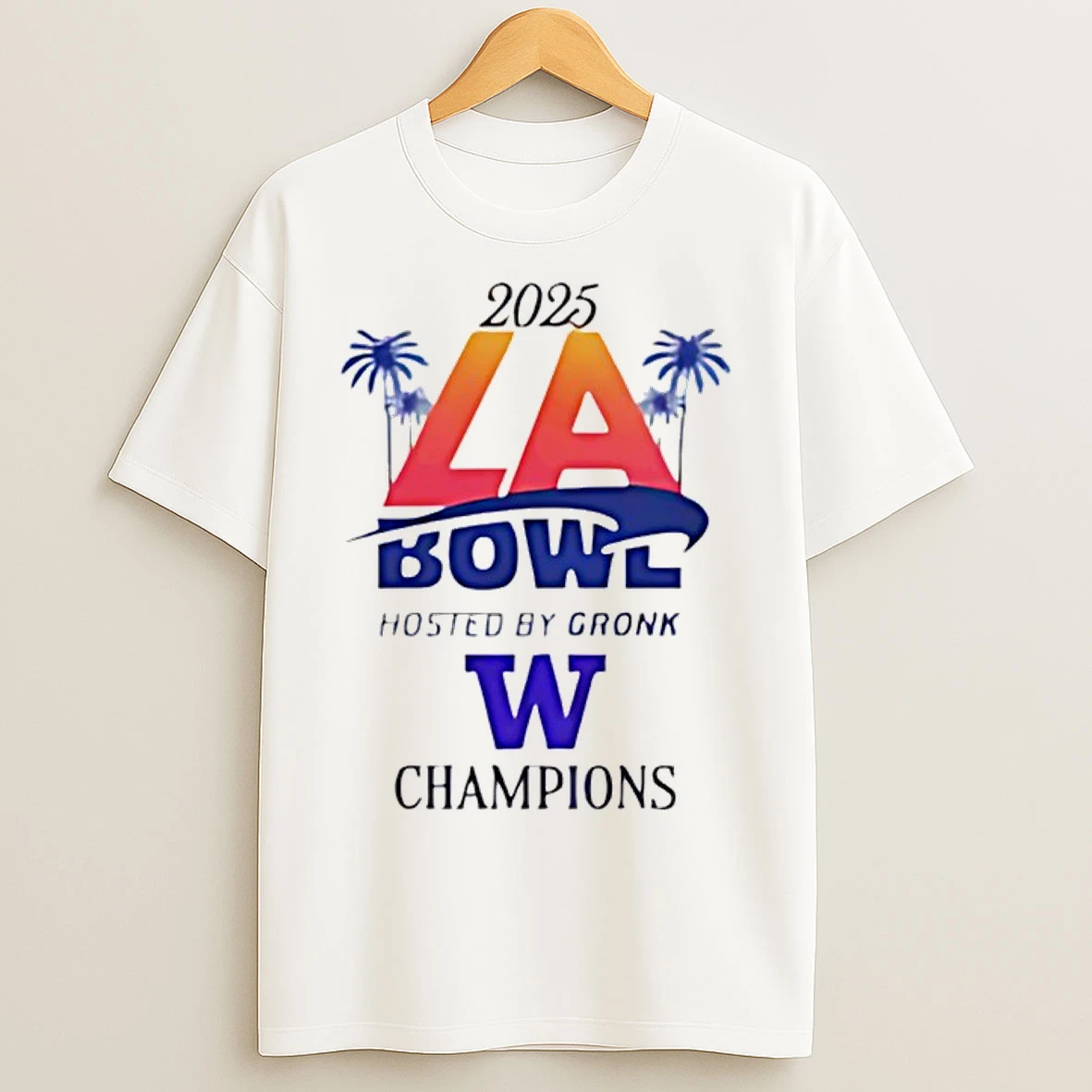 Classic Washington Huskies 2025 La Bowl Champions T Shirts