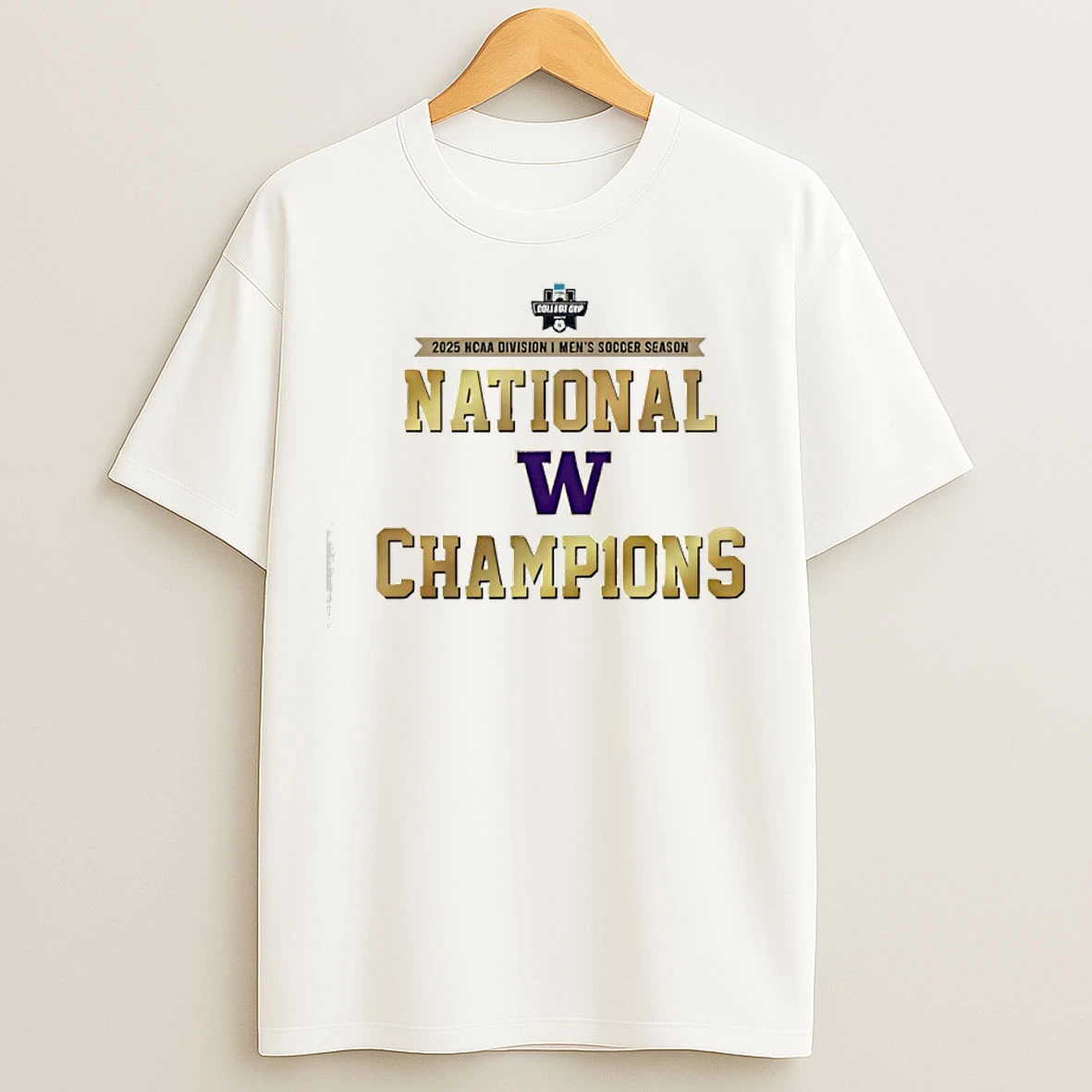 Classic Washington Huskies National Champions Logo T Shirts