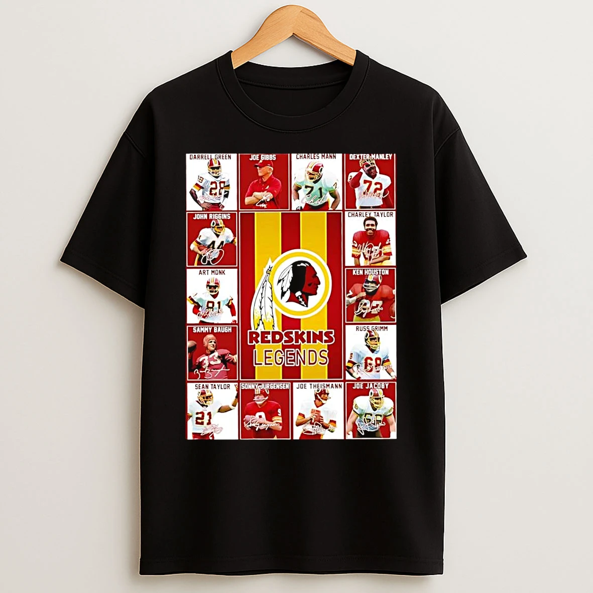 Classic Washington Redskins All Time Legends Portrait T Shirts