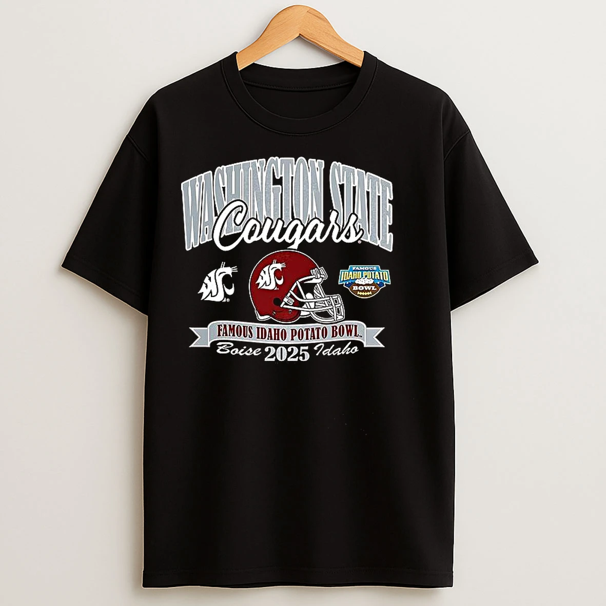 Classic Washington State Cougars Football 2025 Potato Bowl Bound T Shirts