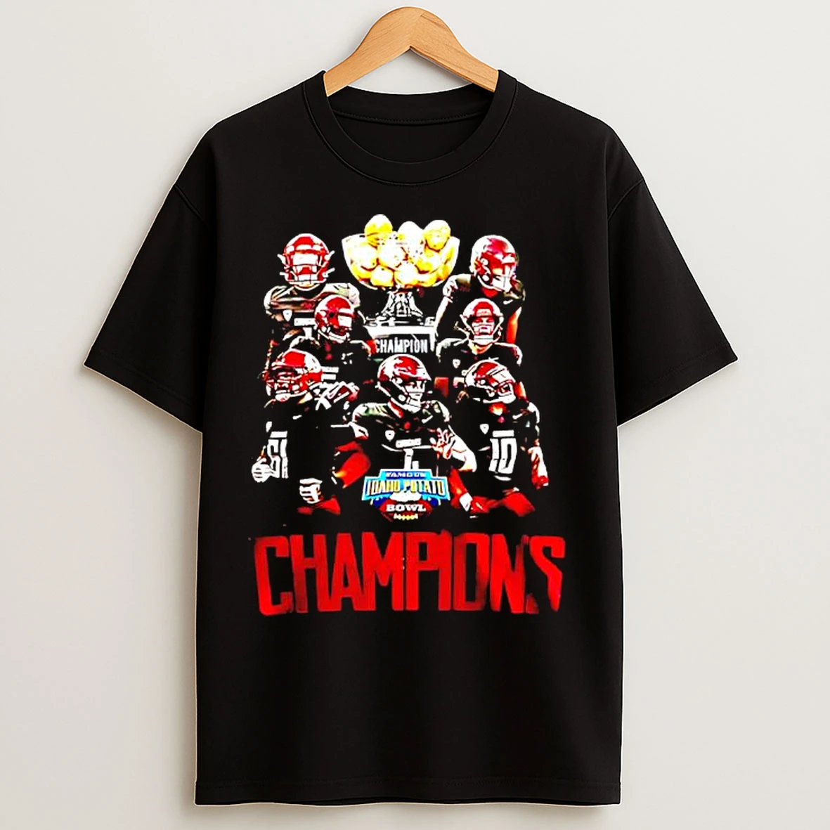 Classic Washington State Cougars Idaho Potato Bowl Champions T Shirts