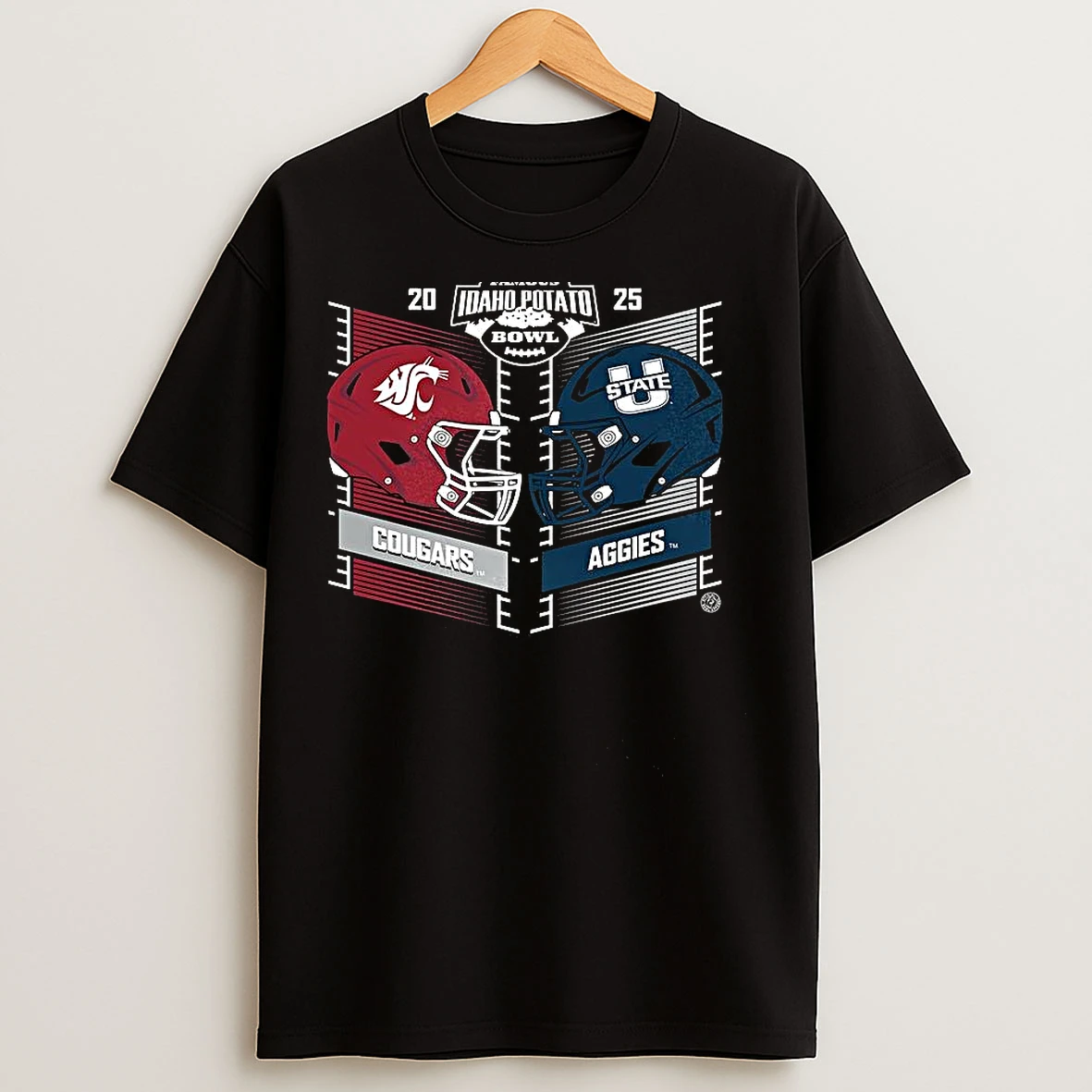 Classic Washington State Cougars Vs Utah State Aggies Famous Idaho Potato Bowl 2025 T Shirts