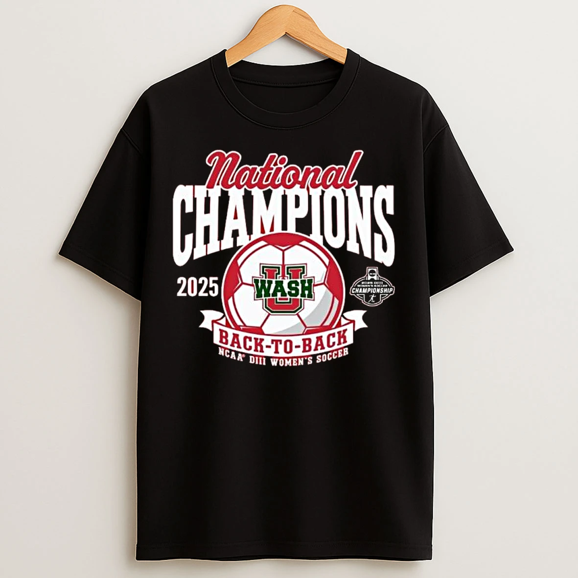 Classic Washington University Womens Soccer 2025 Diii Back To Back National Champions T Shirts