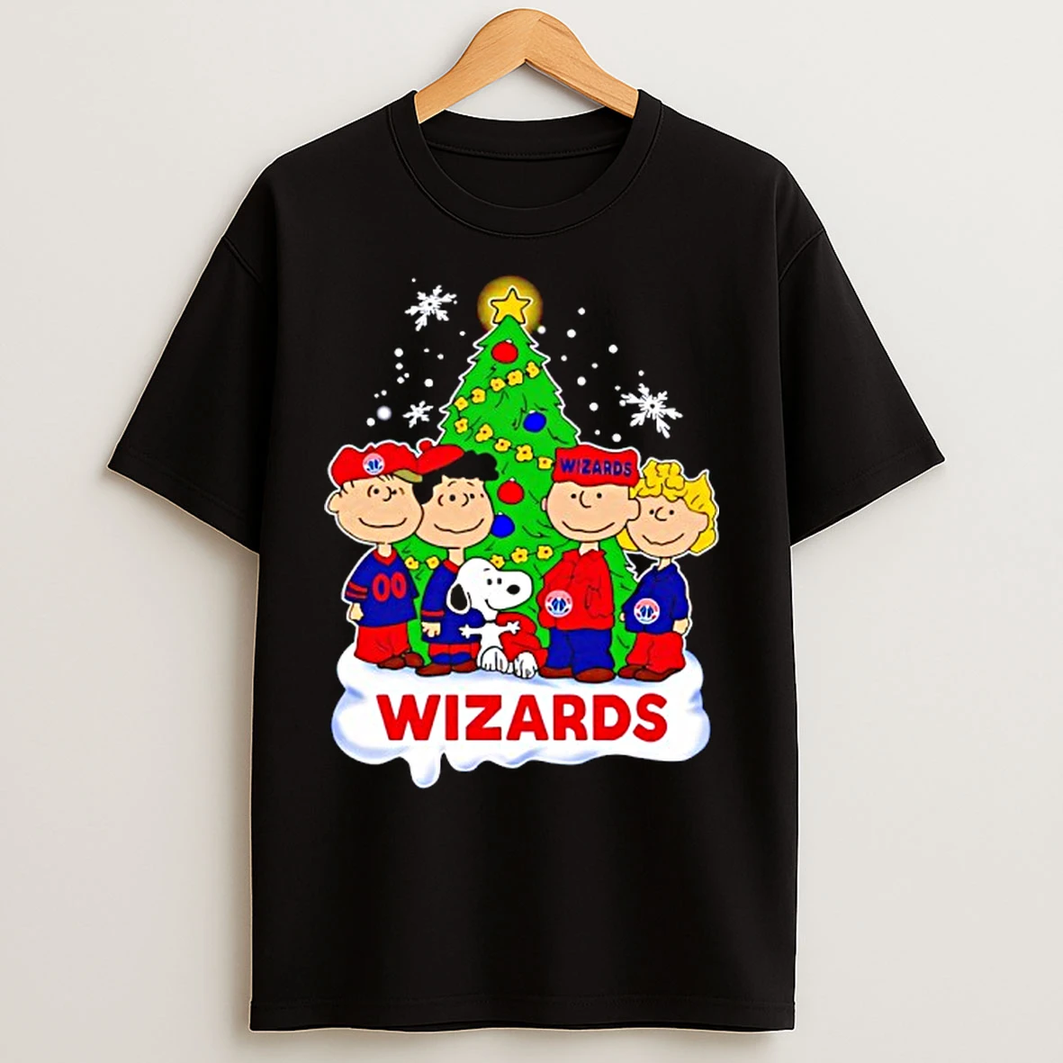 Classic Washington Wizards X Snoopy The Peanuts Holiday Christmas T Shirts