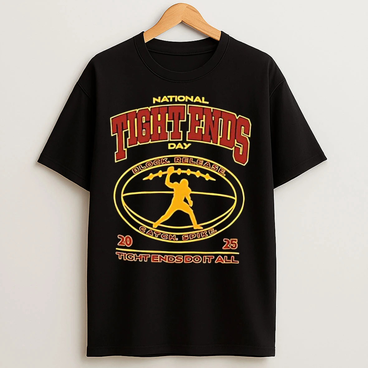 Classic Washington Commanders X Happy National Tight End Day 2025 T Shirts