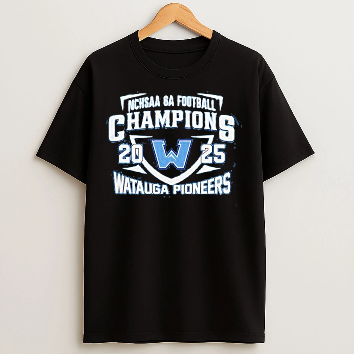 Classic Watauga Pioneers 2025 6a State Champions Logo T Shirts
