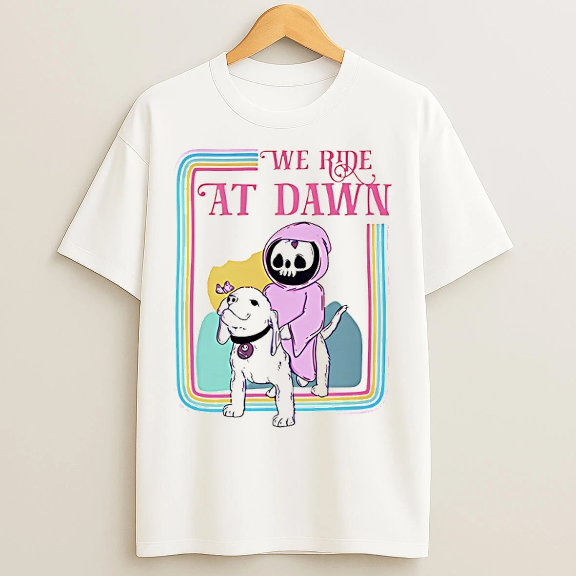 Classic We Ride At Dawn Grim Reaper T Shirts