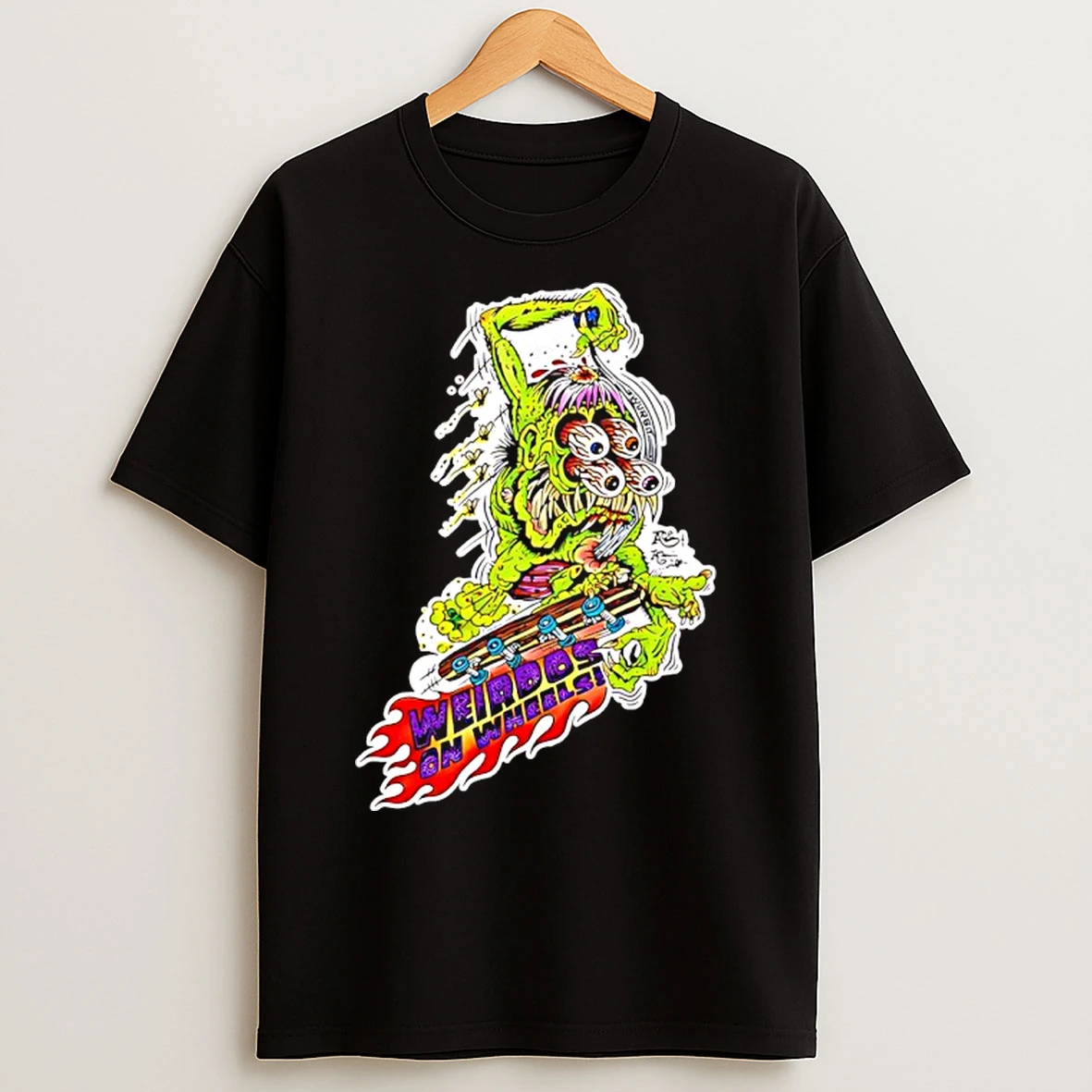 Classic Weirdos On Wheels Zombie Goat Cartoon T Shirts
