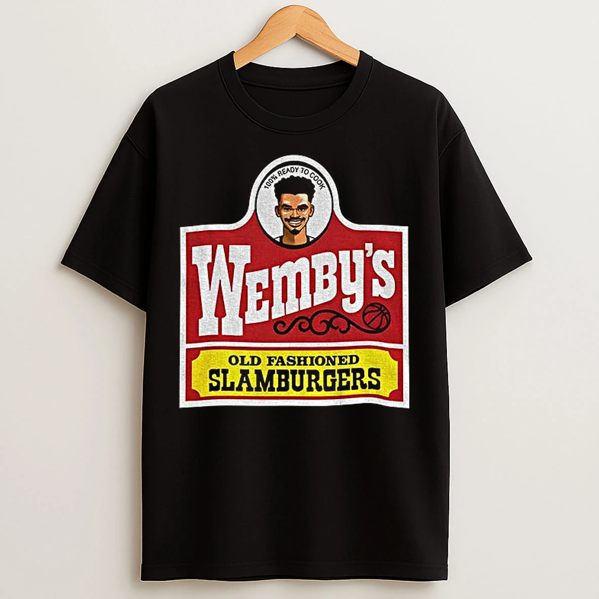 Classic Wembanyama San Antonio Wendys Parody Wembys Slamburgers T Shirts