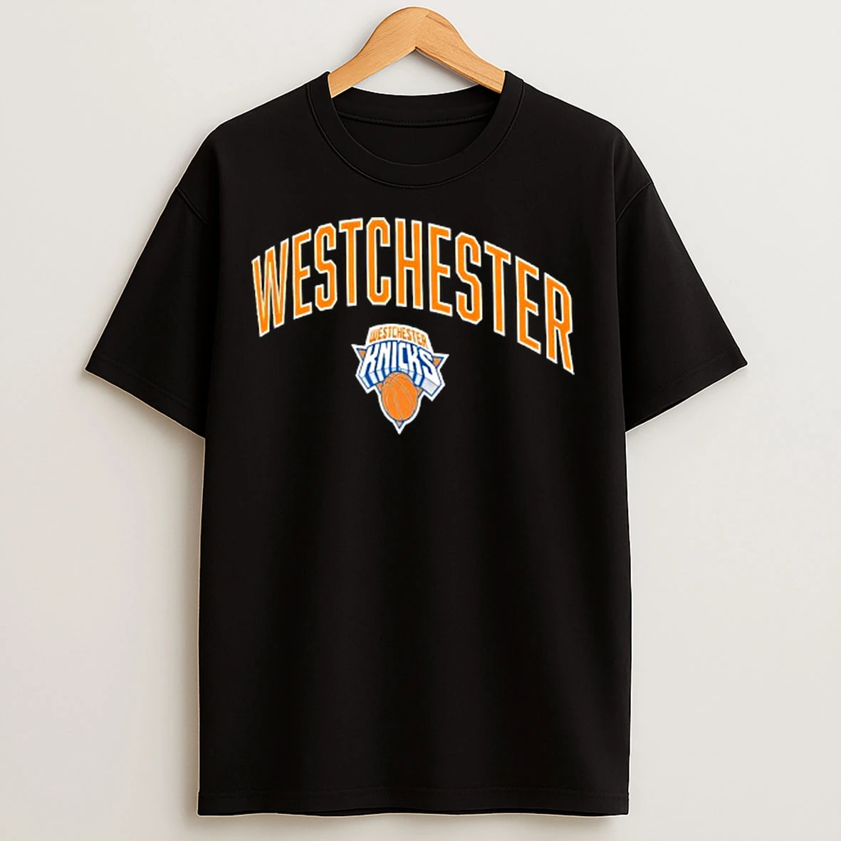 Classic Westchester Knicks Nba Origins Wordmark T Shirts