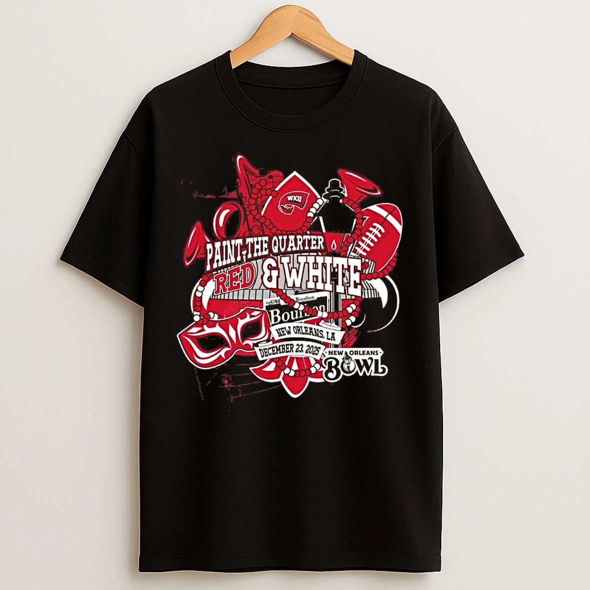Classic Western Kentucky Hilltoppers 2025 New Orleans Bowl Paint The Quarter T Shirts