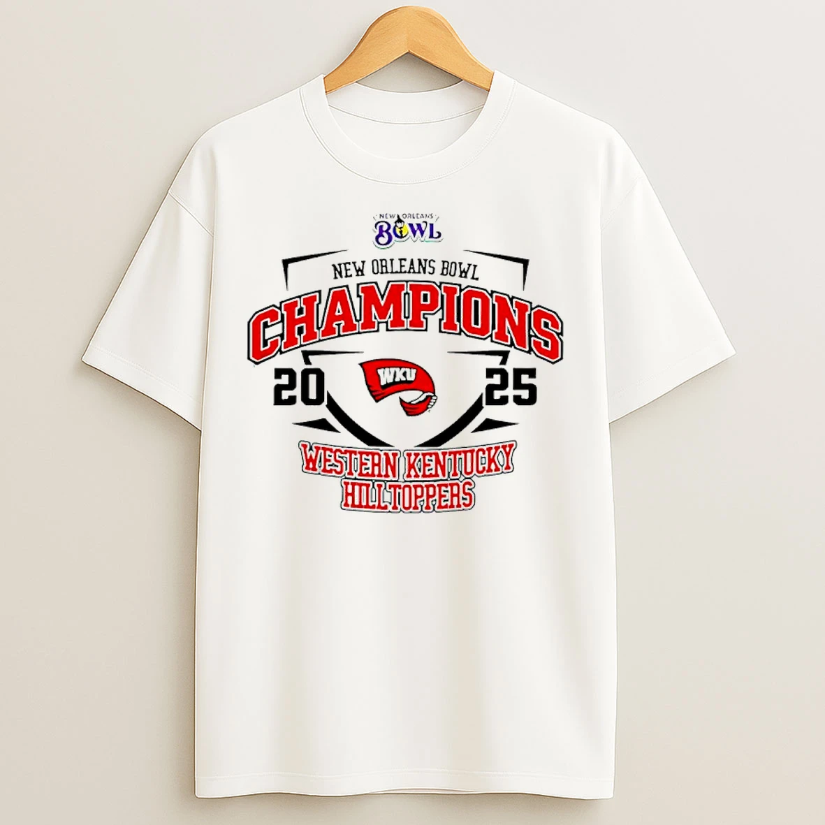 Classic Western Kentucky Hilltoppers New Orleans Bowl Champions 2025 Class T Shirts