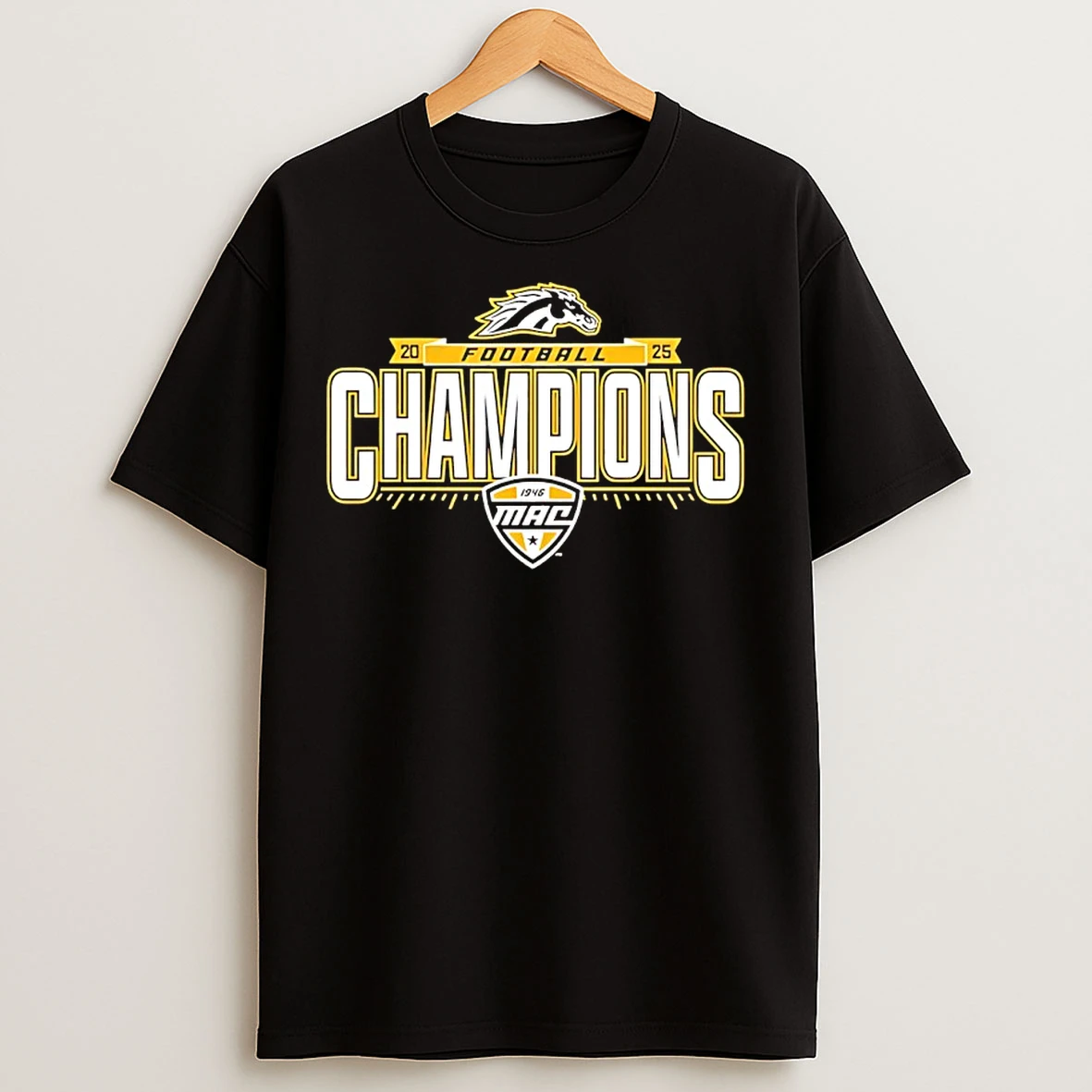 Classic Western Michigan Broncos 2025 Mac Football Champions T Shirts