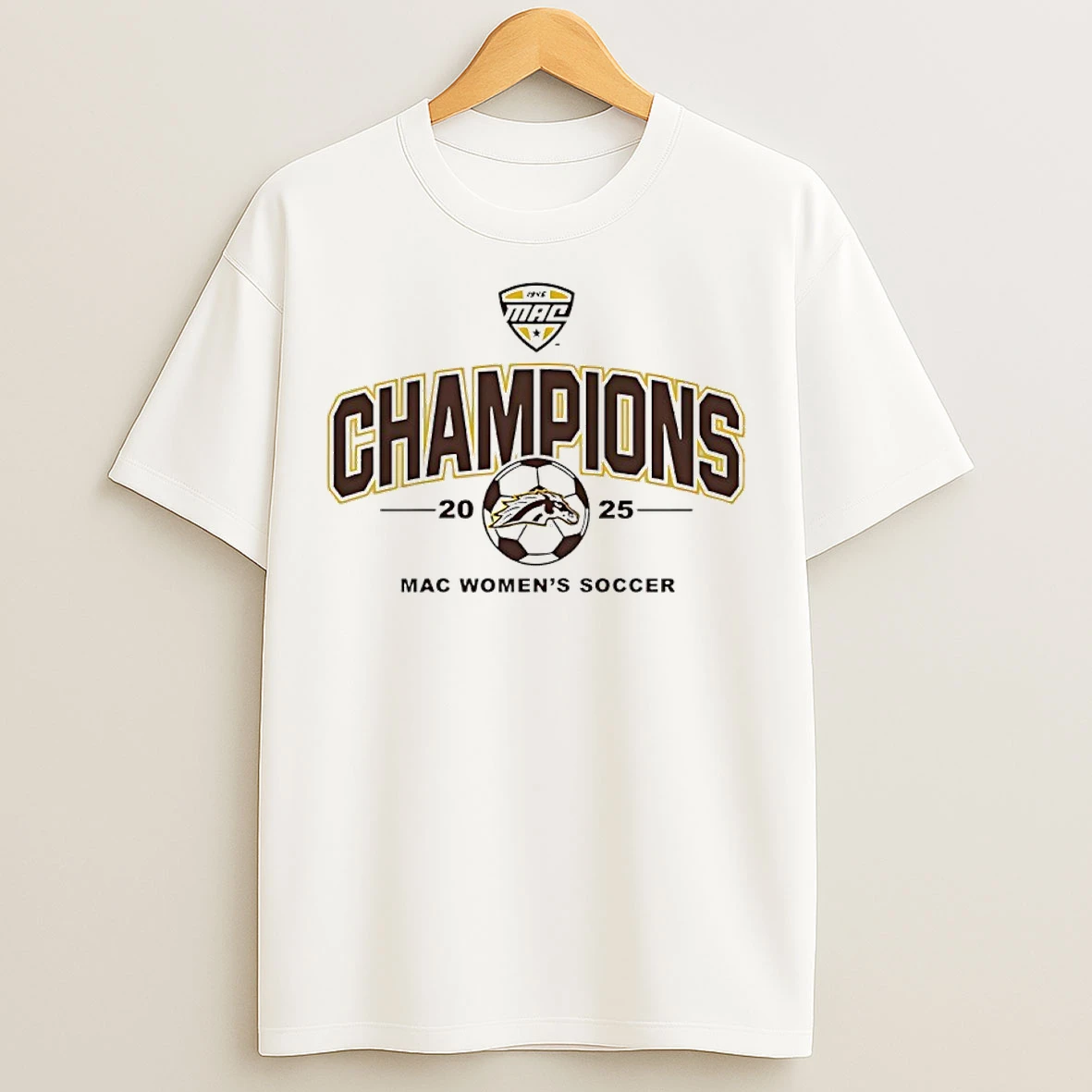 Classic Western Michigan Broncos 2025 Mac Soccer Champions T Shirts