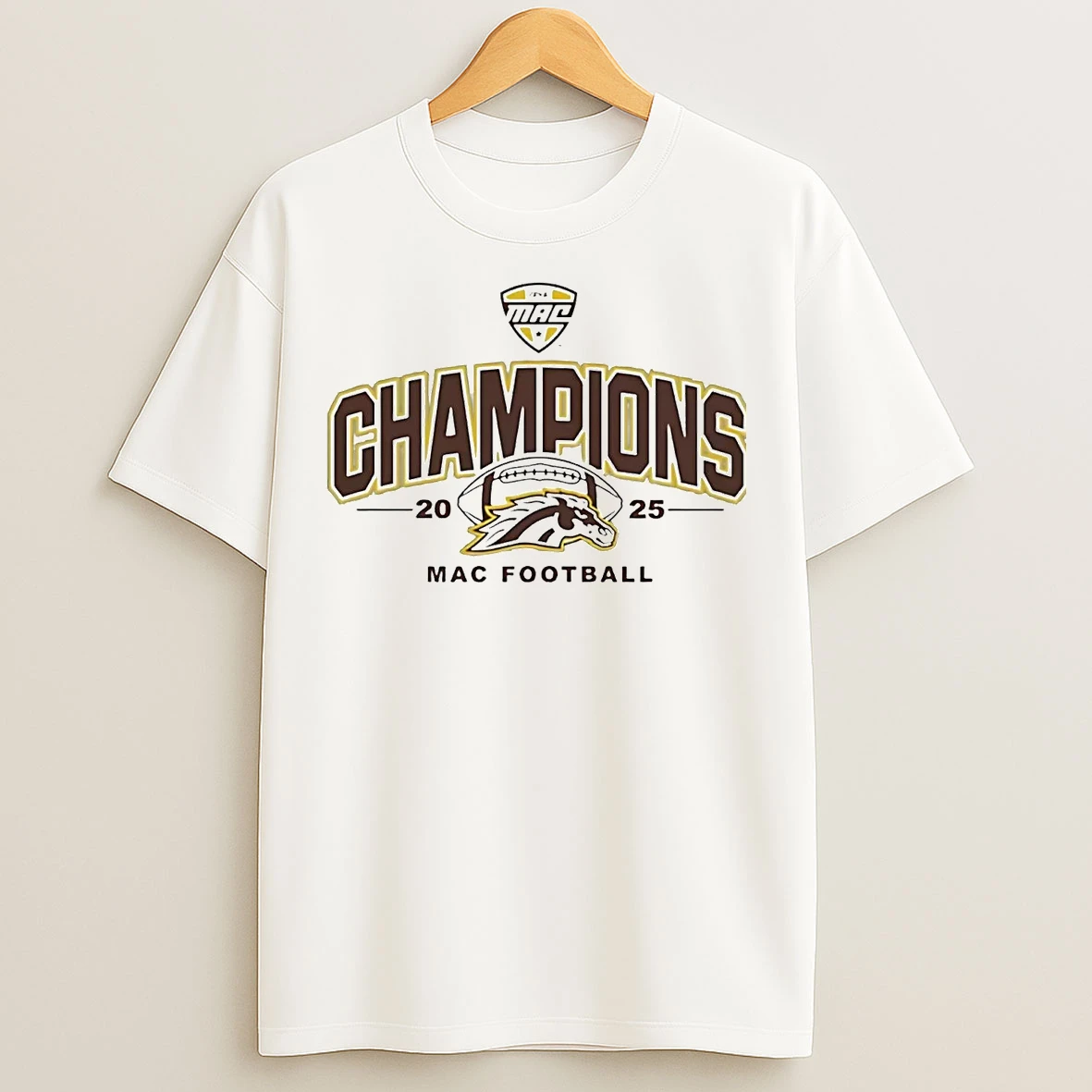 Classic Western Michigan Broncos 2025 Mac Football T Shirts