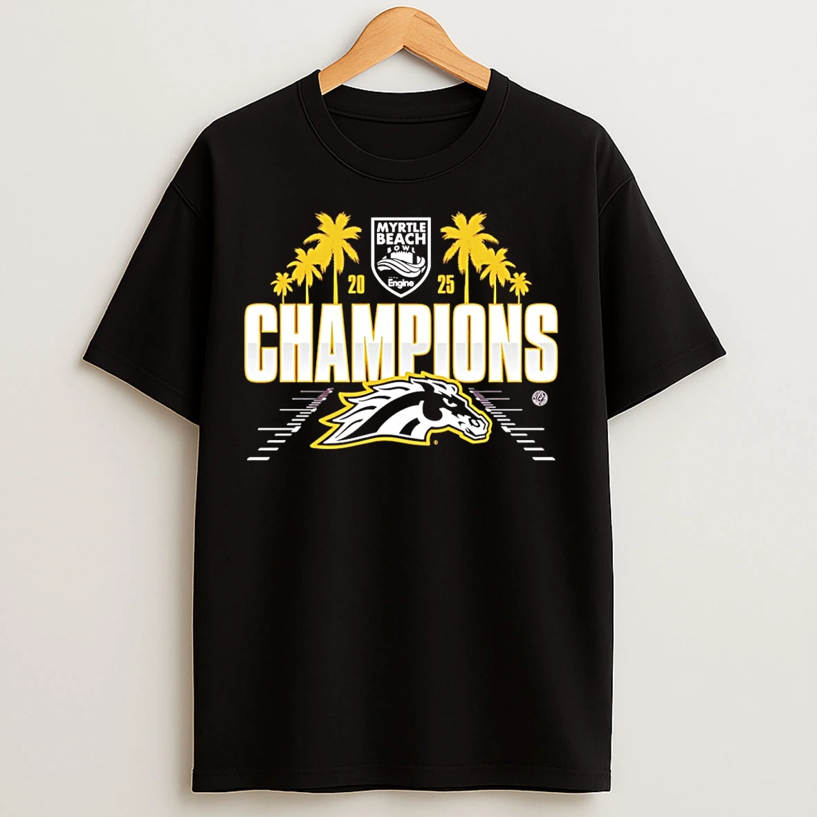 Classic Western Michigan Broncos 2025 Myrtle Beach Bowl Champions T Shirts