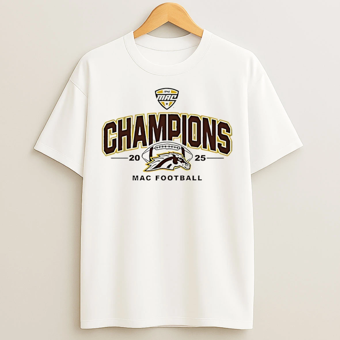 Classic Western Michigan Broncos Mac 2025 Football Champions T Shirts