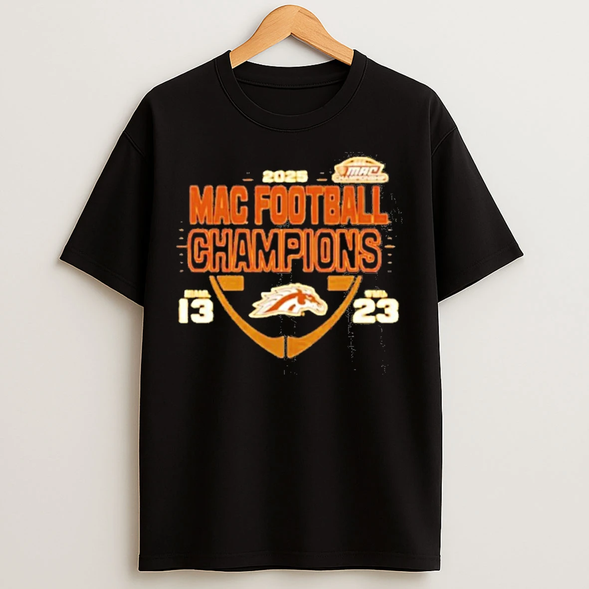 Classic Western Michigan Broncos Vs Miami Redhawks 2025 Mac Football Champions T Shirts