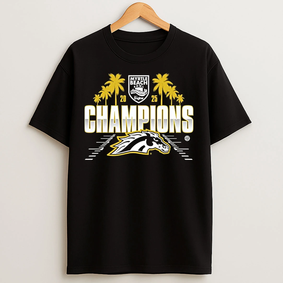 Classic Western Michigan Football 2025 Myrtle Beach Bowl Champions T Shirts