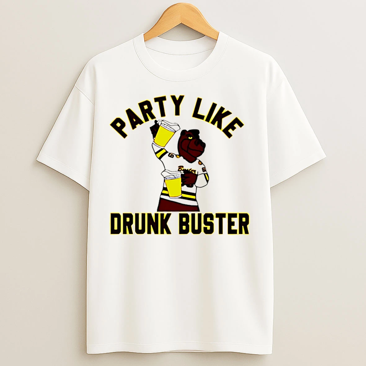 Classic Western Michigan University Buster Bronco Party Like Drunk Buster T Shirts