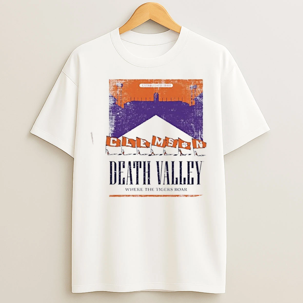 Classic Where The Tigers Roar Death Valley Clemson T Shirts