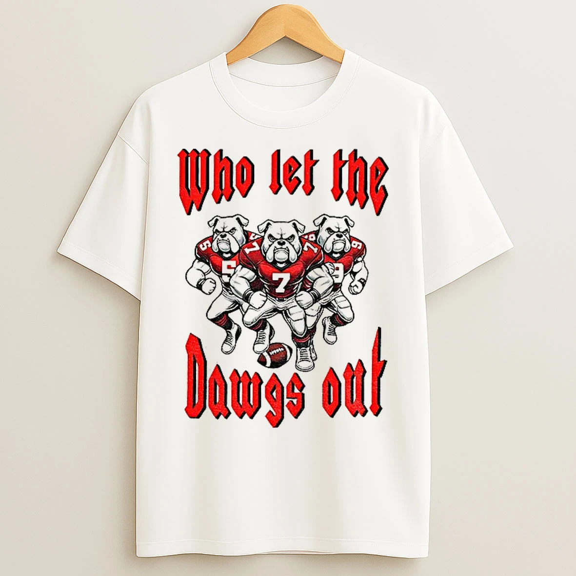 Classic Who Let The Dawgs Out Georgia Bulldogs Gameday T Shirts