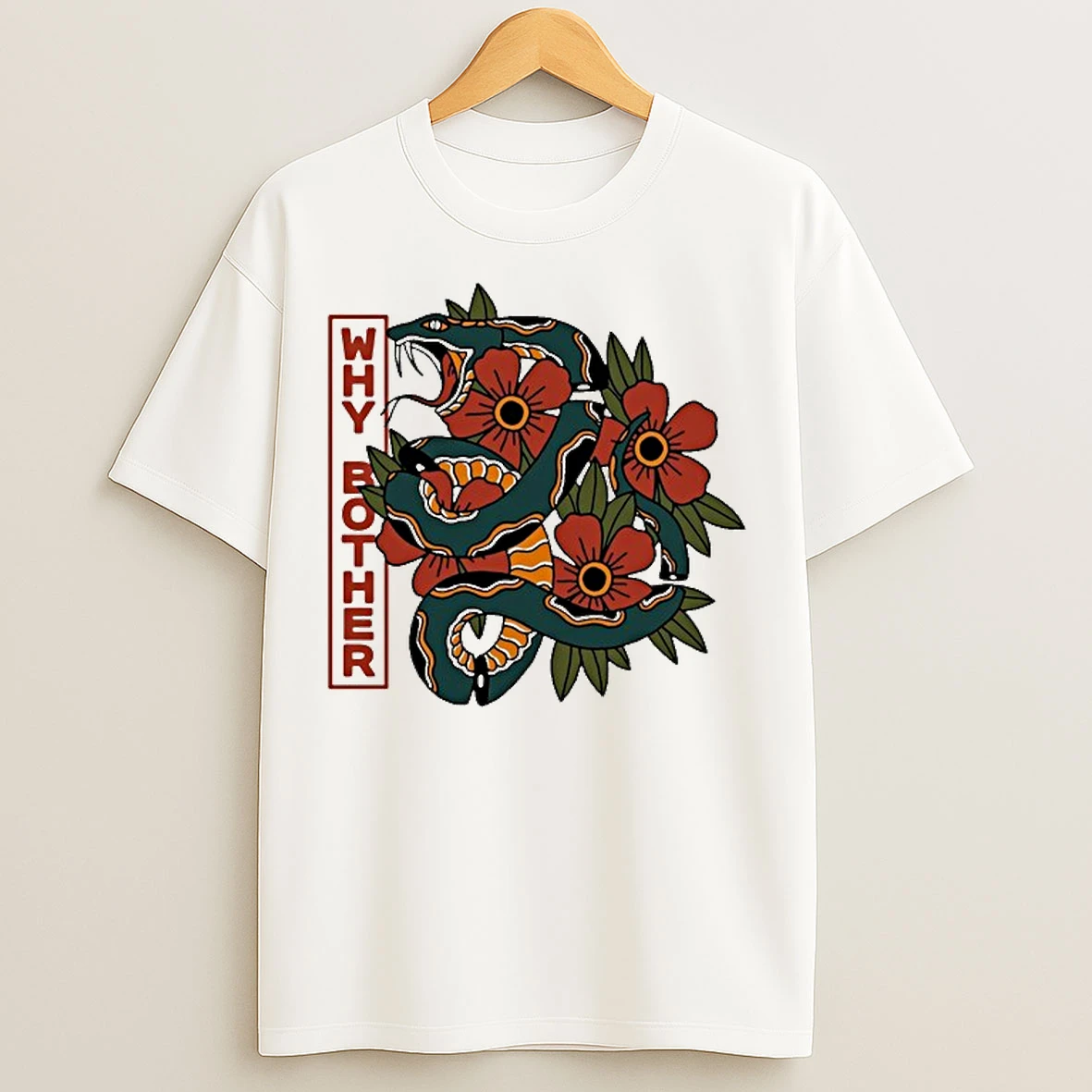 Classic Why Bother Snake T Shirts