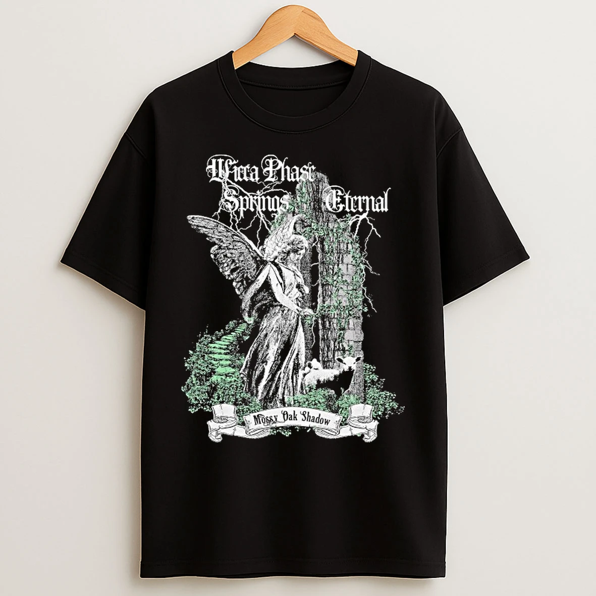 Classic Wicca Phase Springs Eternal Mossy Oak Shadow Angel T Shirts