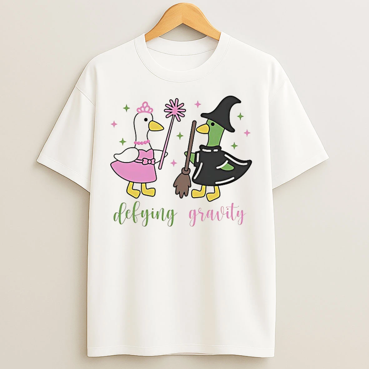 Classic Wicked Goose Defying Gravity T Shirts