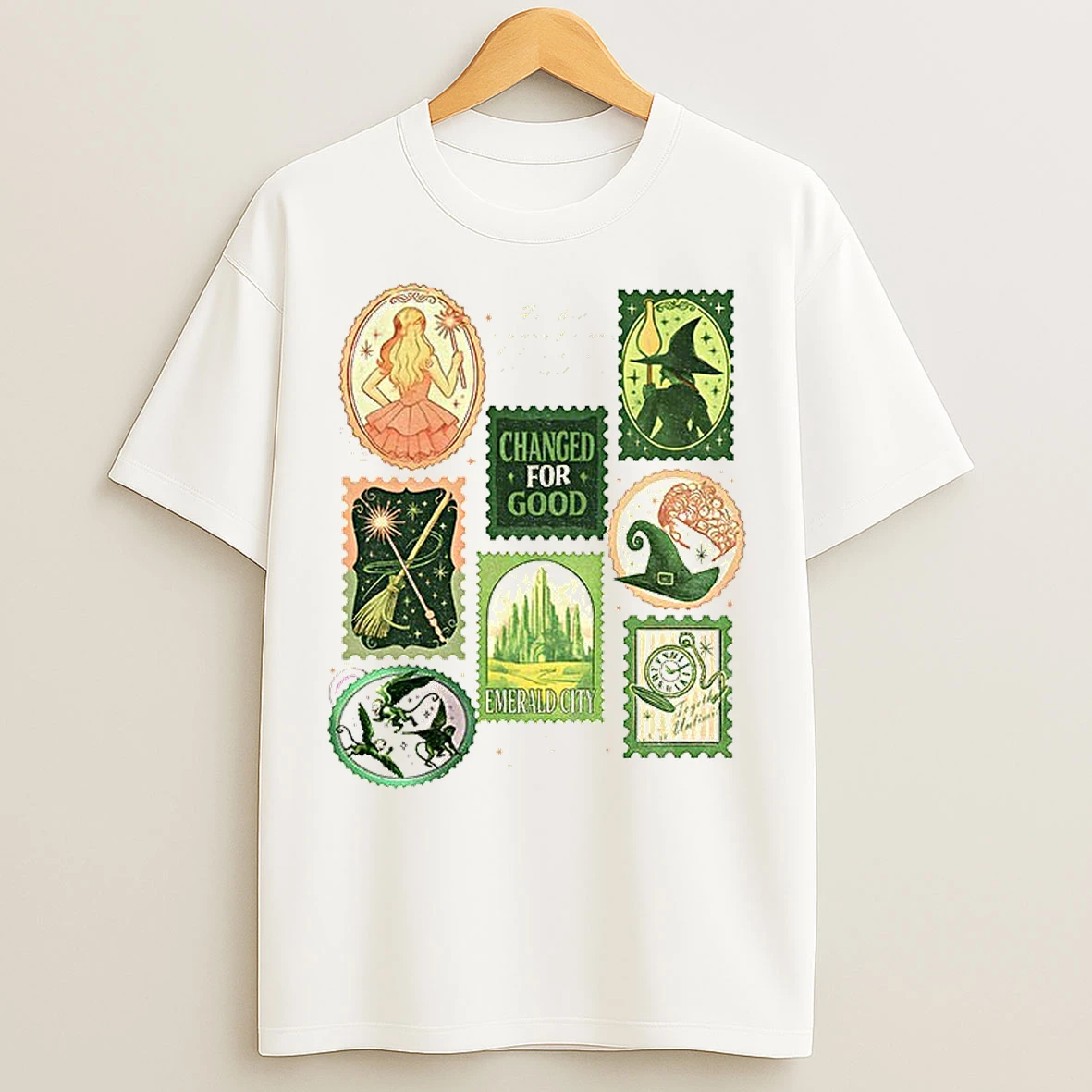 Classic Wicked Changed For Good Emerald City Merry Christmas T Shirts