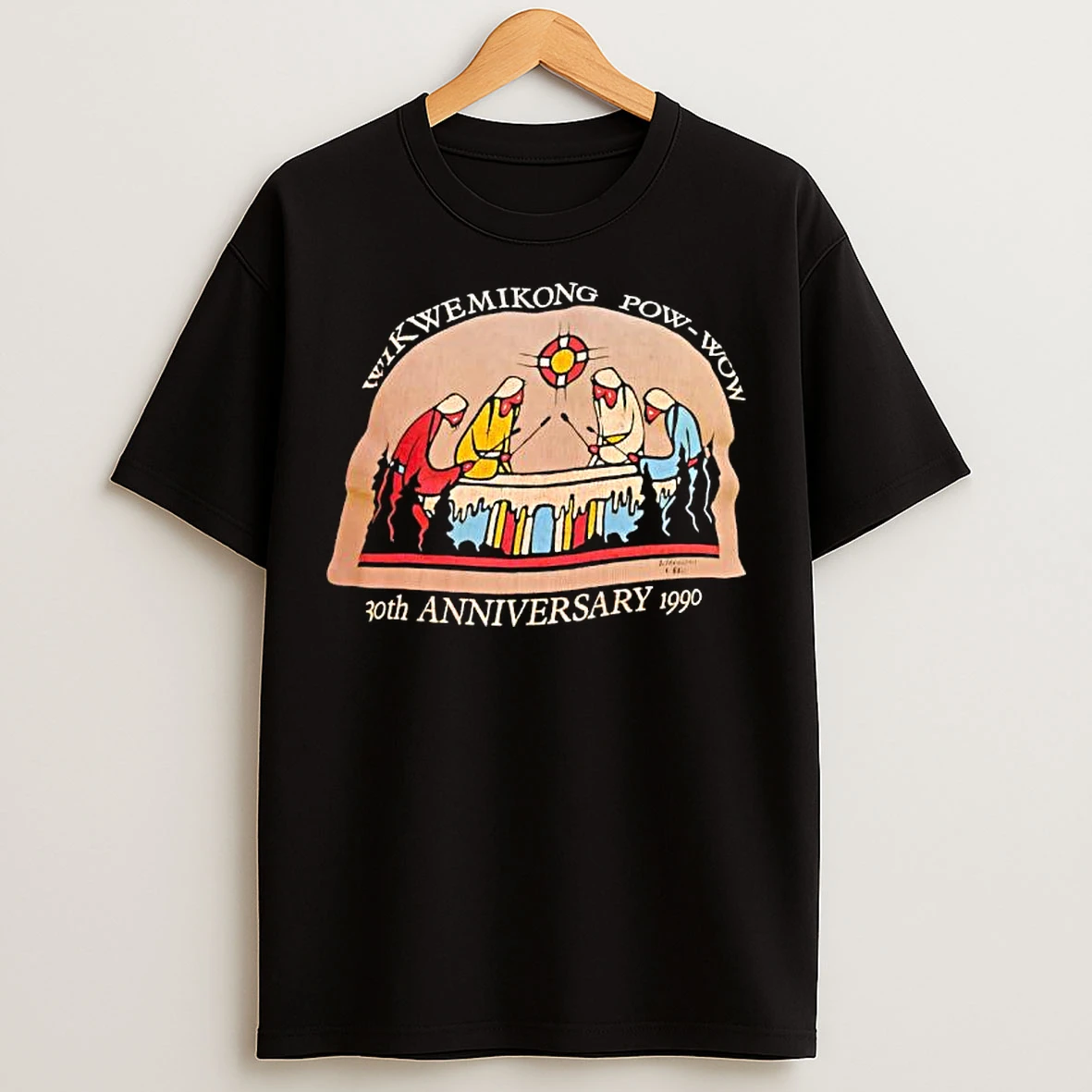 Classic Wikwemikong Pow Wow 30th Anniversary In 1990 Graphic T Shirts