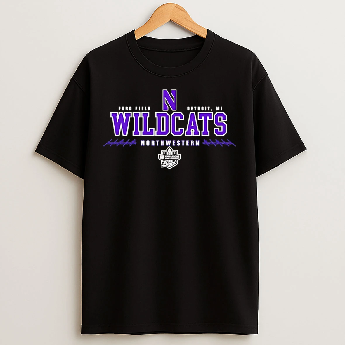 Classic Wildcats Northwestern 2025 Gameabove Sports Bowl Hash Marks T Shirts