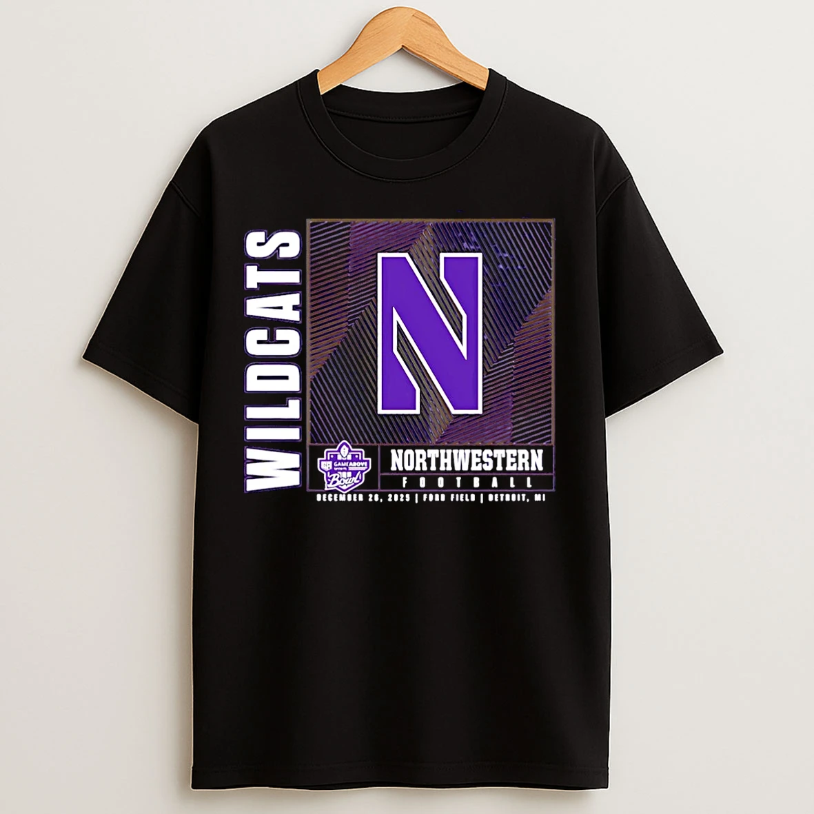 Classic Wildcats Northwestern 2025 Gameabove Sports Bowl Line Art Christmas T Shirts