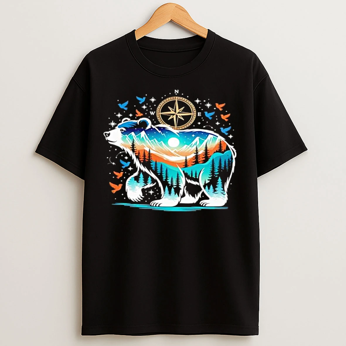 Classic Wildlife Animal Nature Bear Camping T Shirts