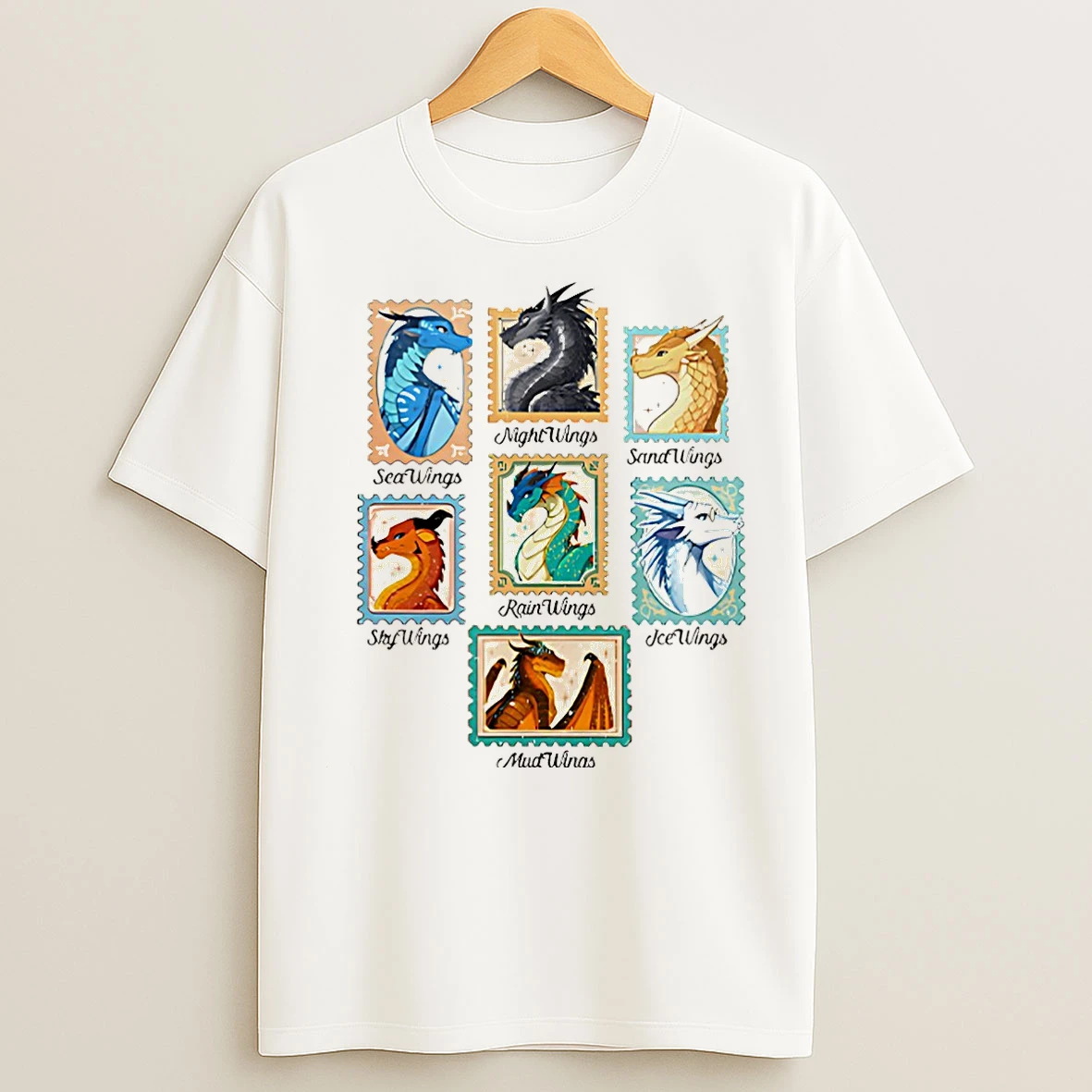Classic Wings Of Fire Dragons Queen Of Pyrrhia Nightwings Seawings Icewings Christmas T Shirts