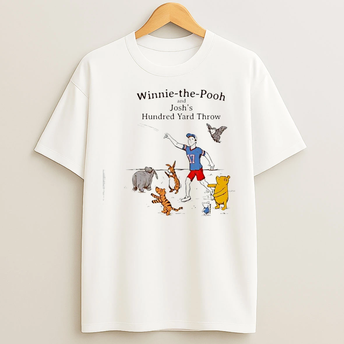 Classic Winnie The Pooh And Joshs The Hundred Yard Throw T Shirts