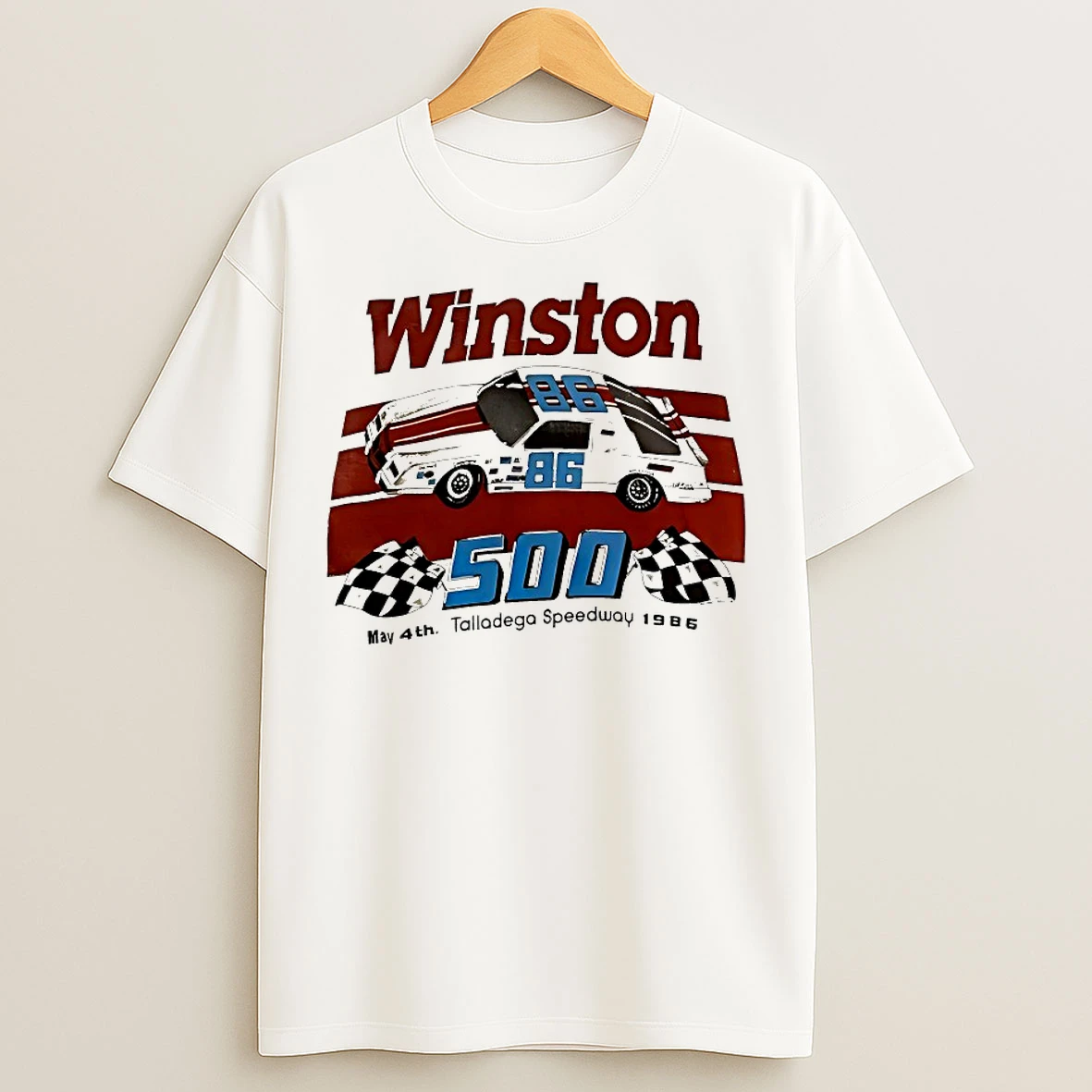 Classic Winston 500 Talladega Speedway 1986 Nascar T Shirts